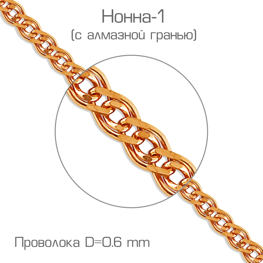 Цепь из золота плетение "Нонна"
