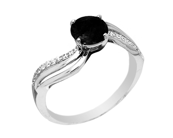 Кольцо из серебра с сапфиром