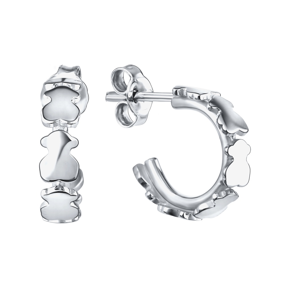 Серьги-пусеты из серебра