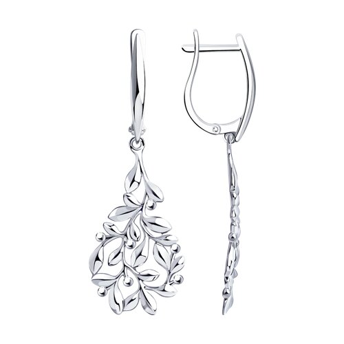 серьги из серебра