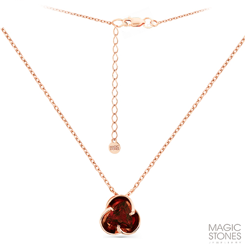 Колье из золота с гранатом