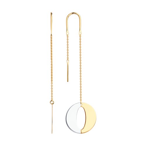 серьги из золочёного серебра