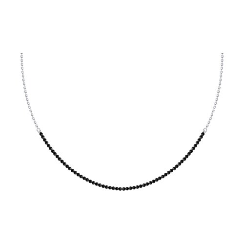 колье из серебра с шпинелью