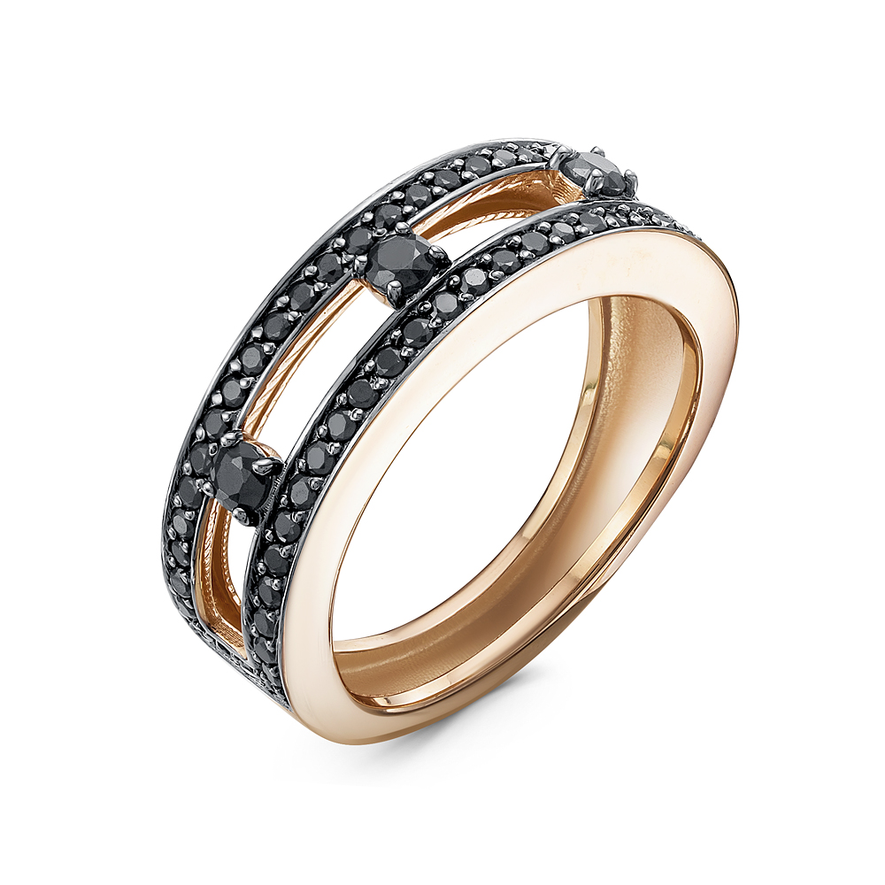 Кольцо из золота с фианитами