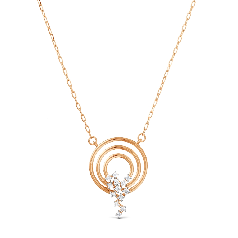 Колье из золота с фианитами