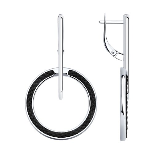 серьги из серебра