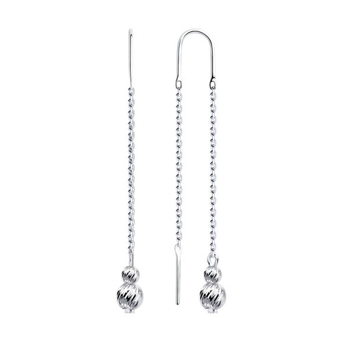 серьги из серебра