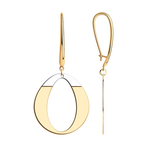 серьги из золочёного серебра