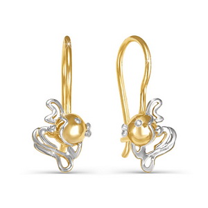 Детские серьги из золота