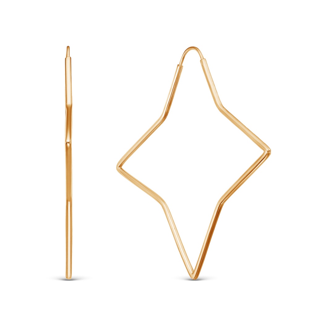 Серьги из золоченого серебра