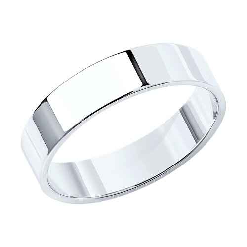 обручальное кольцо из белого золота