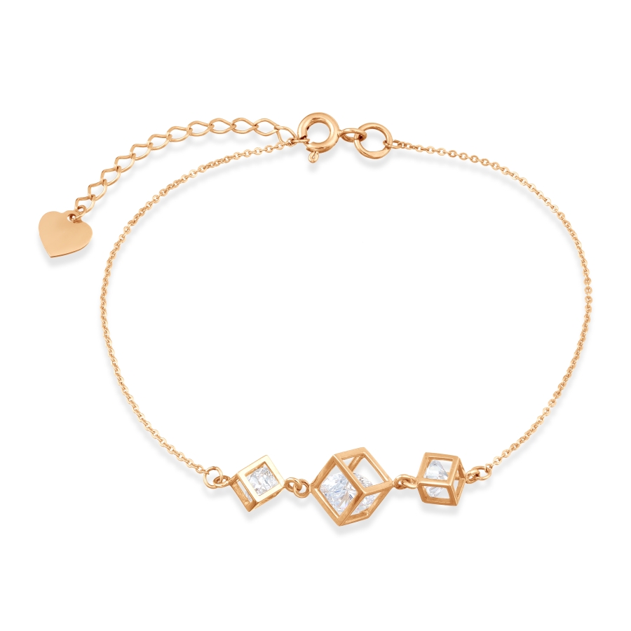 Браслет из золота с фианитами