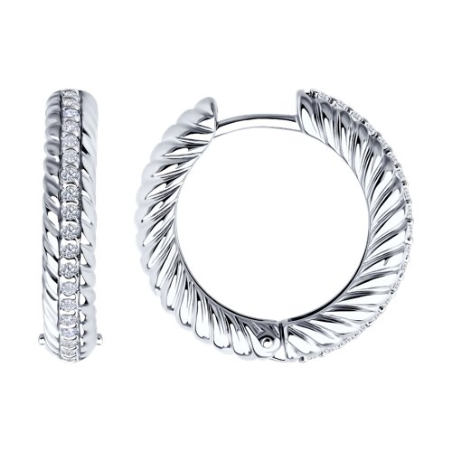 серьги из серебра
