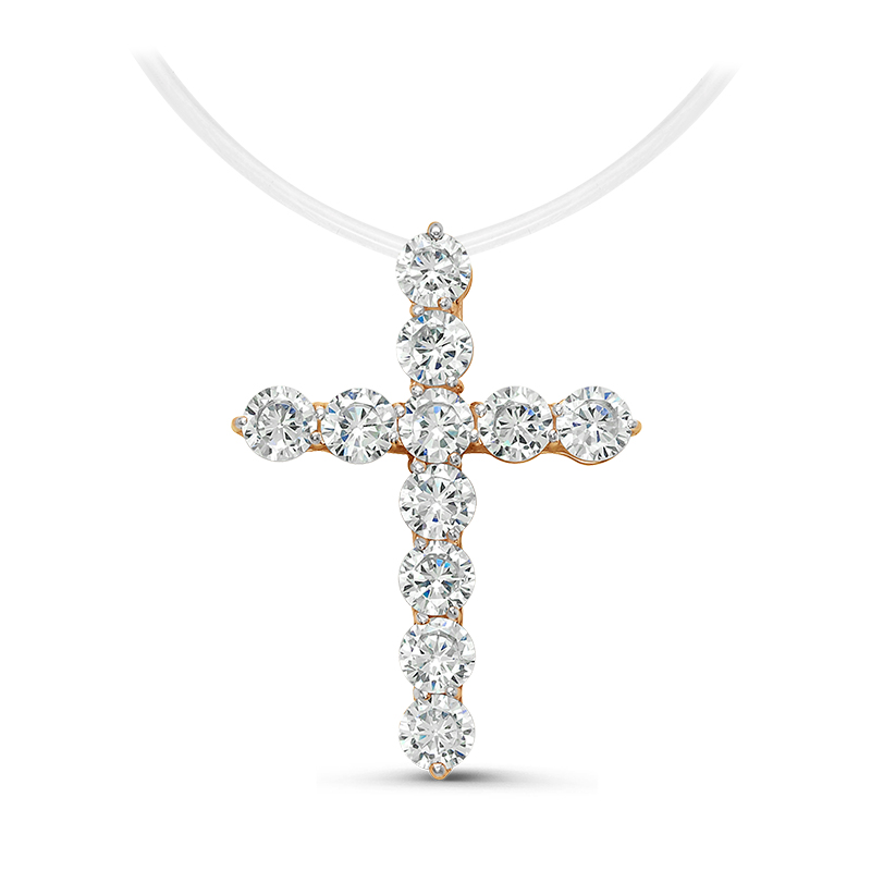 Колье из золота с фианитами