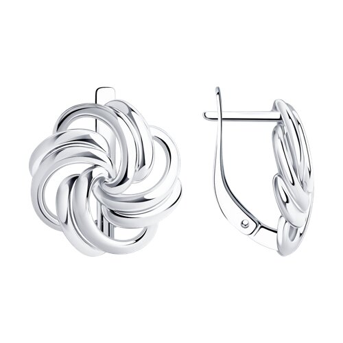 серьги из серебра