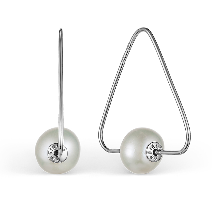 Серьги из серебра с жемчугом