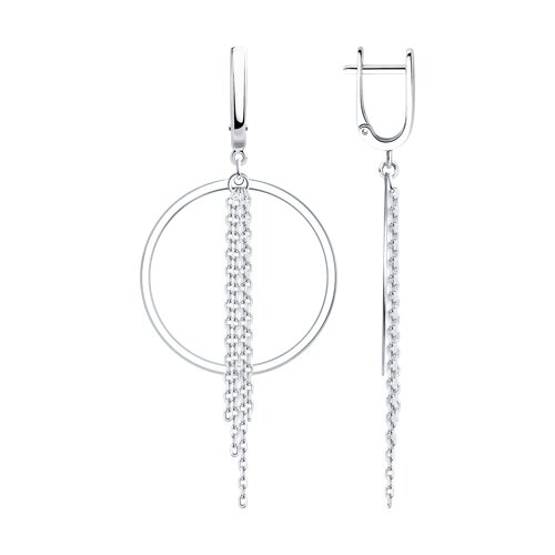 серьги из серебра