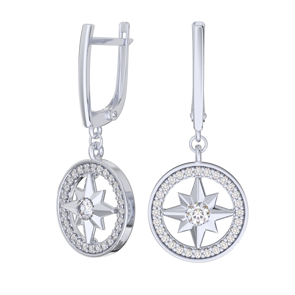 Серьги из серебра