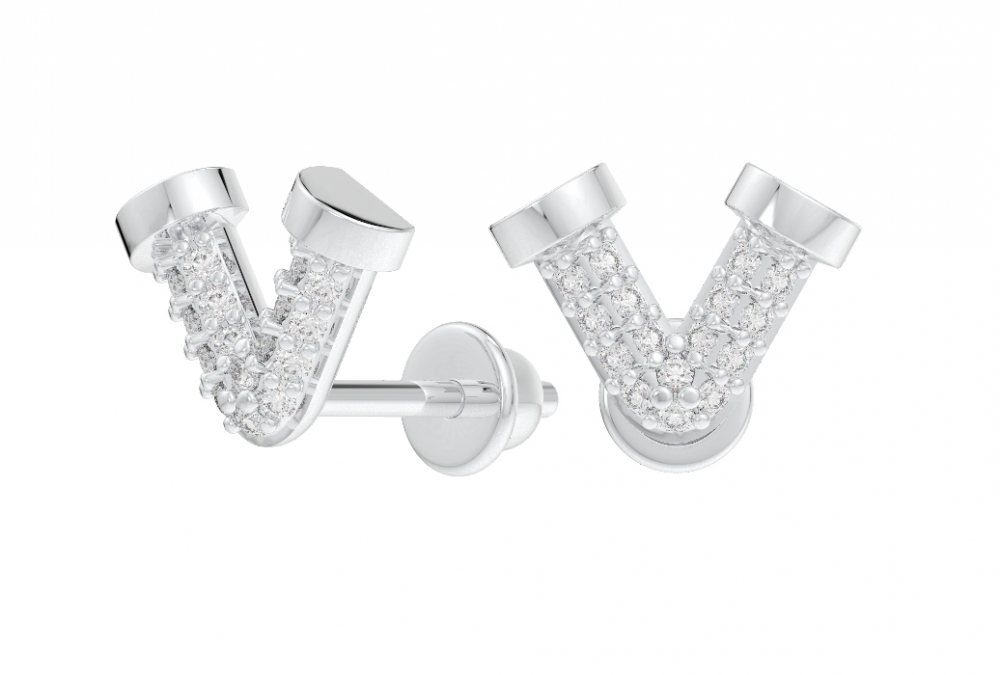 Серьги-пусеты из серебра