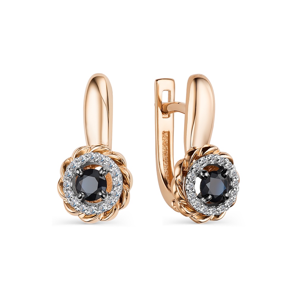 Серьги из золота с бриллиантами