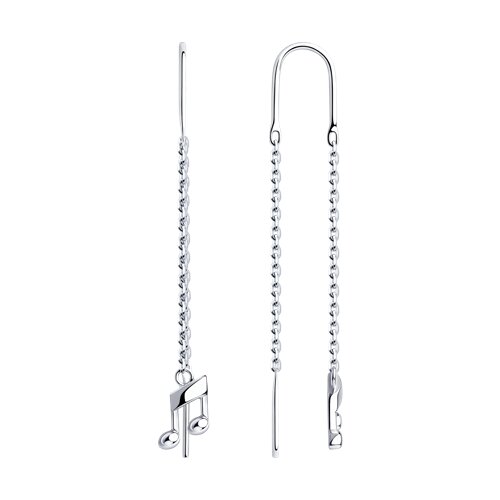 серьги из серебра