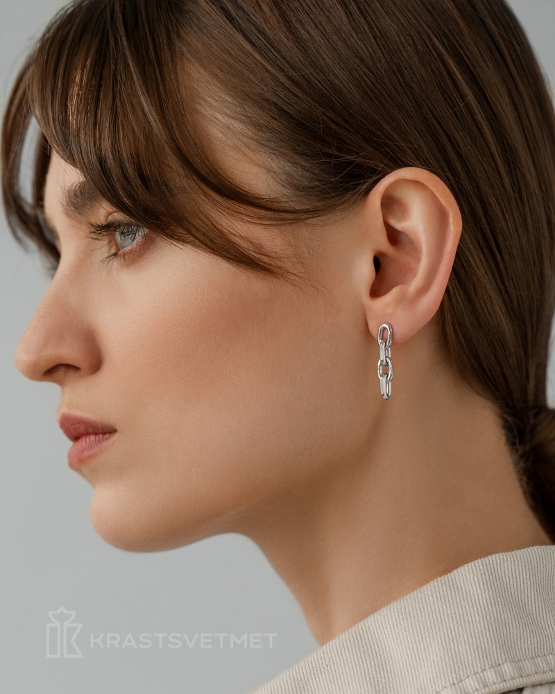 Серьги из серебра