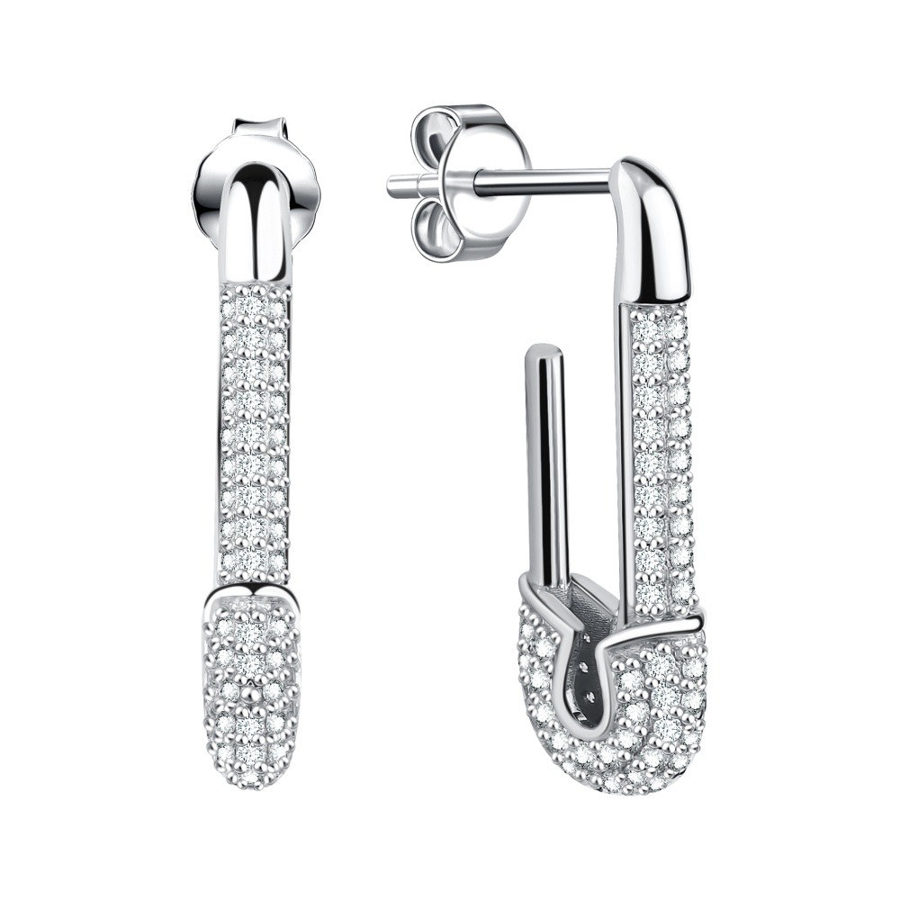 Серьги-пусеты из серебра