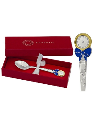 Ложка детская из серебра