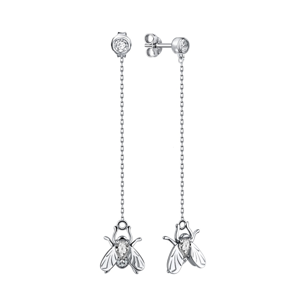 Серьги-пусеты из серебра