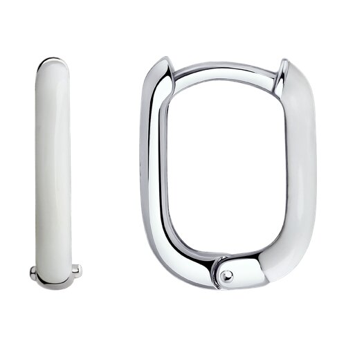 серьги из серебра с эмалью