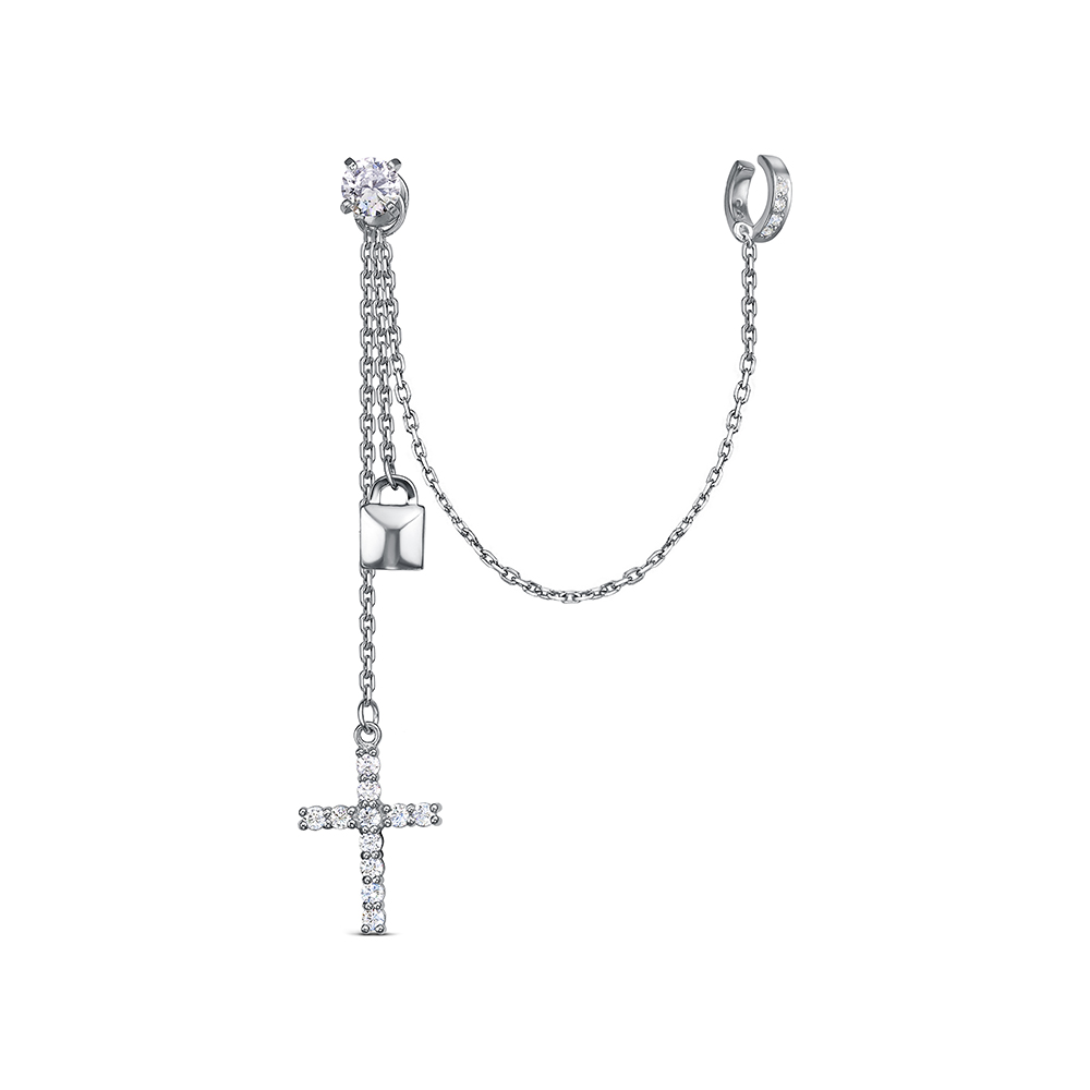 Серьга из серебра