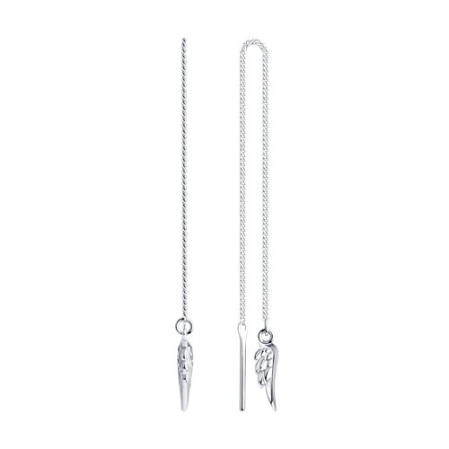 серьги из серебра