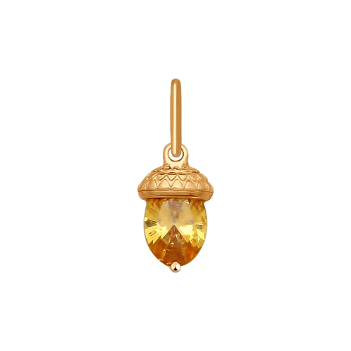 Подвеска из золота с фианитом SWAROVSKI