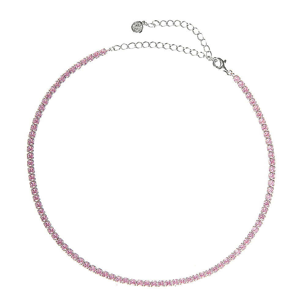 Колье из серебра с куб.цирконием