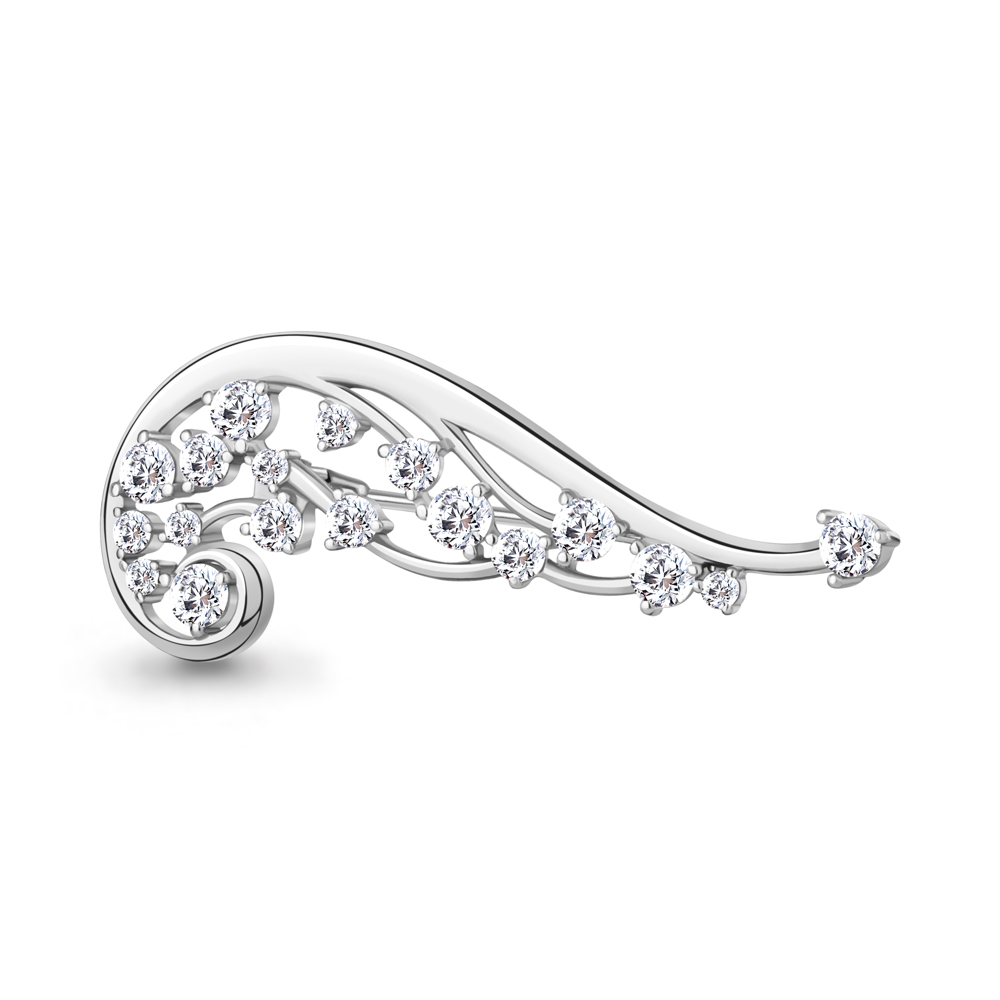 Брошь из серебра