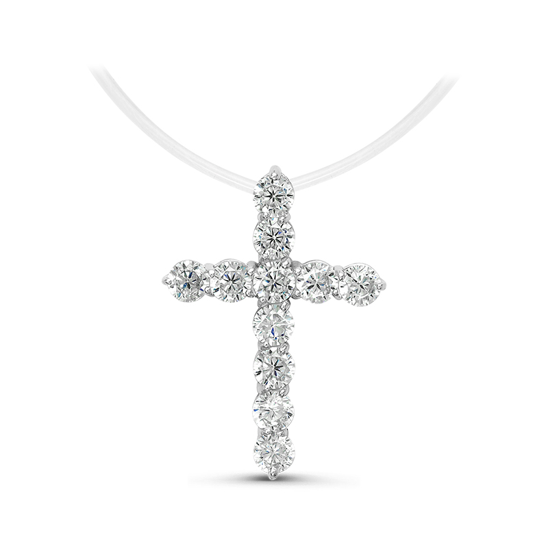 Колье из серебра с фианитами