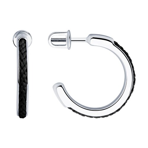 серьги из серебра