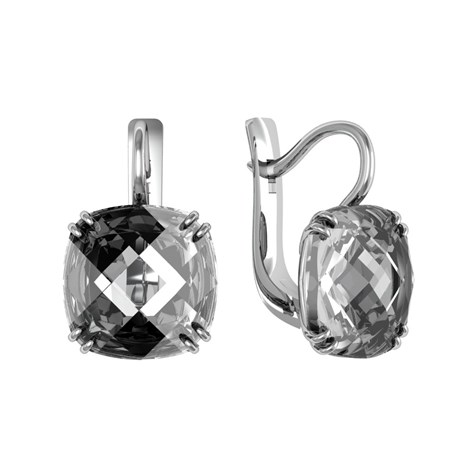 Серьги из серебра с алпанитом