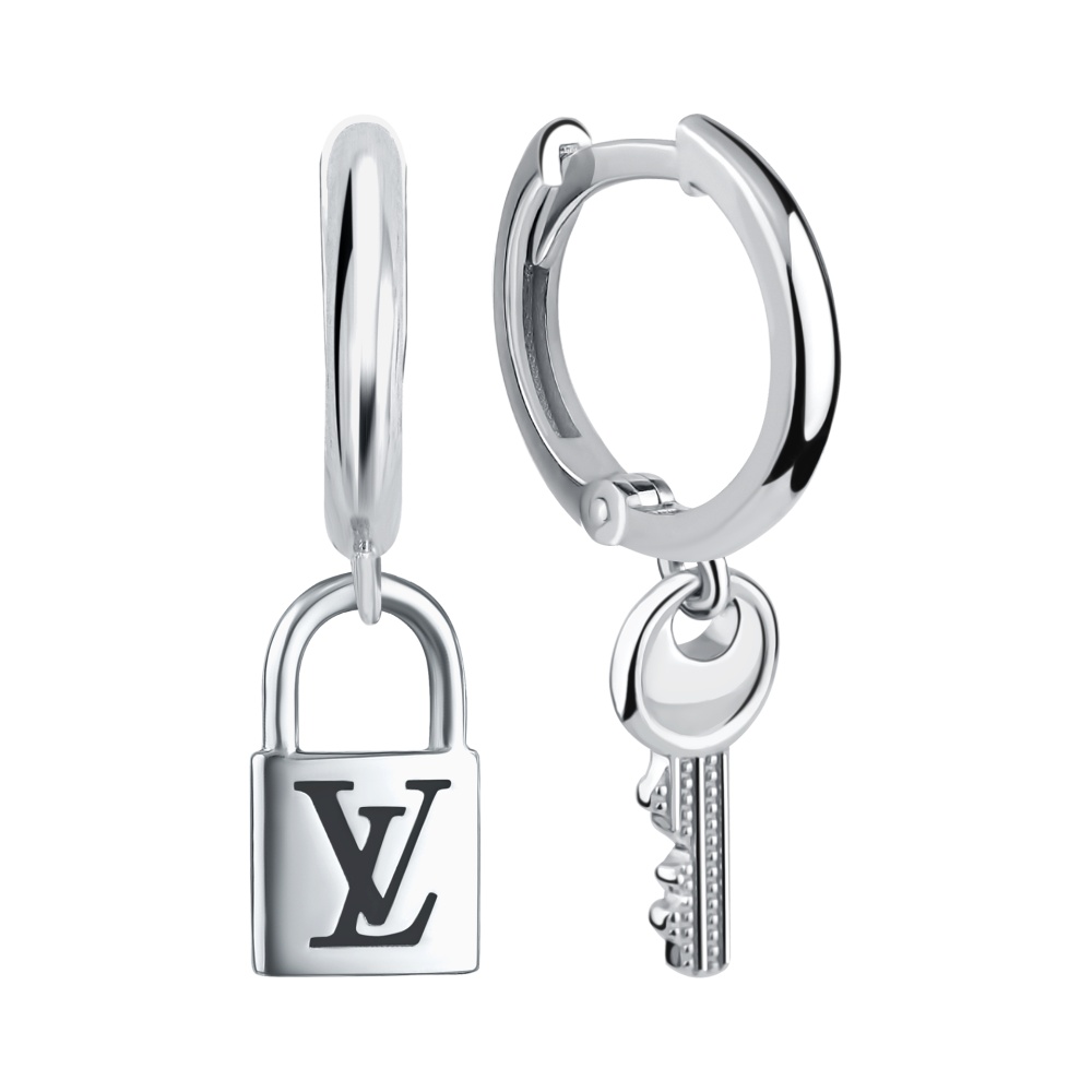 Серьги конго из серебра