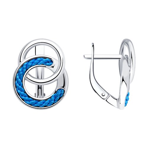 серьги из серебра