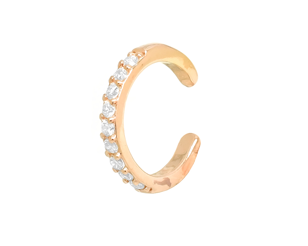 Серьга из серебра с куб.цирконием