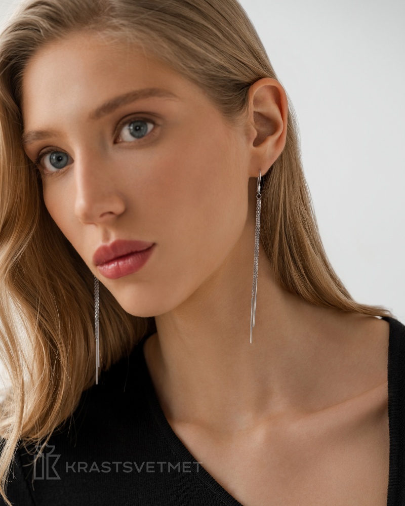 Серьги из серебра