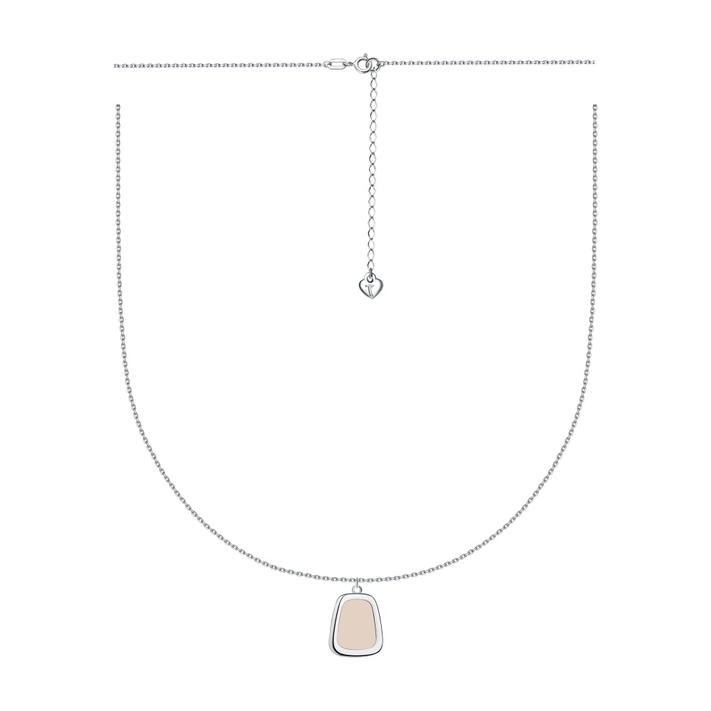 Колье из серебра с эмалью