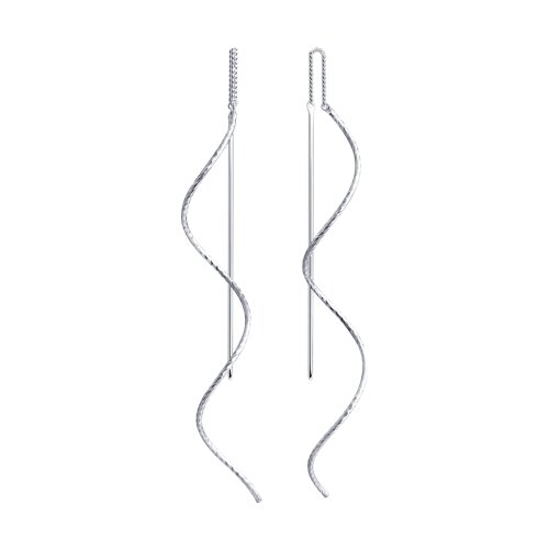 серьги из серебра