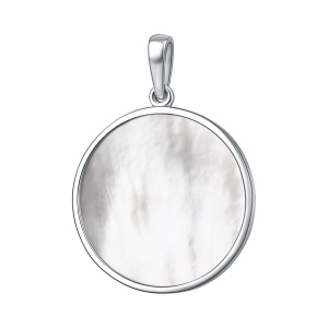 Подвеска из серебра с перламутром