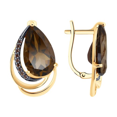 серьги золотые пробы 585