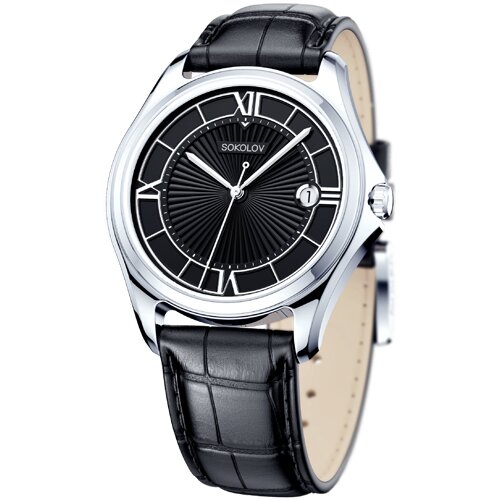 мужские серебряные часы