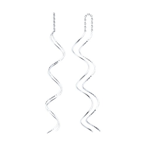 серьги из серебра