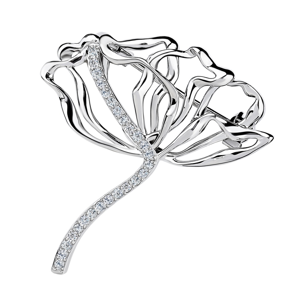 Брошь из серебра