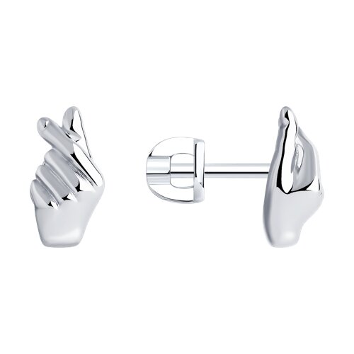 серьги из серебра